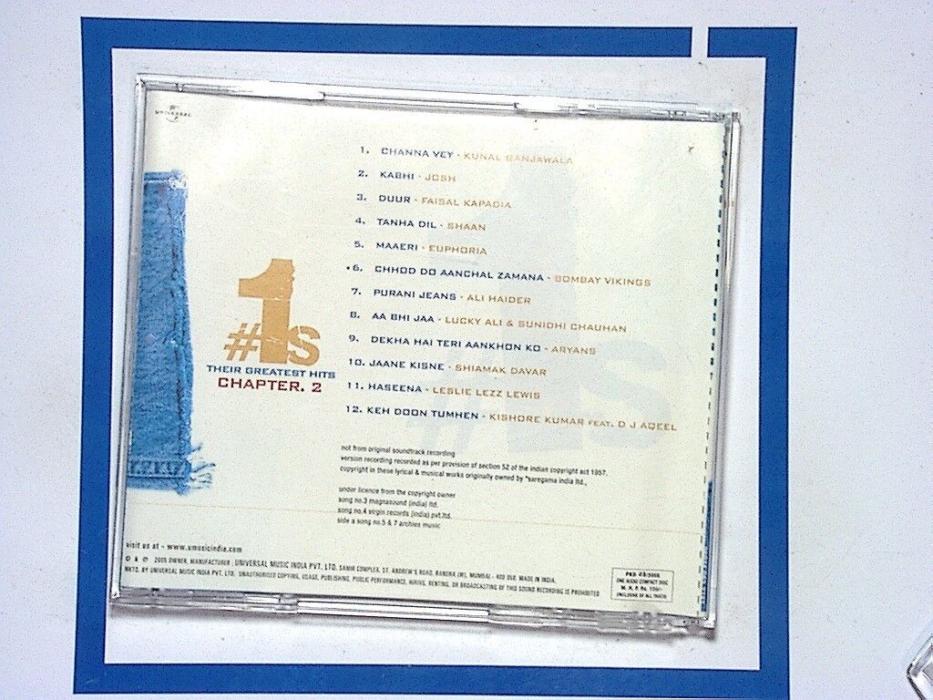 #1s Their Greatest Hits Chapter 2 (2005) Hindi CD Mint