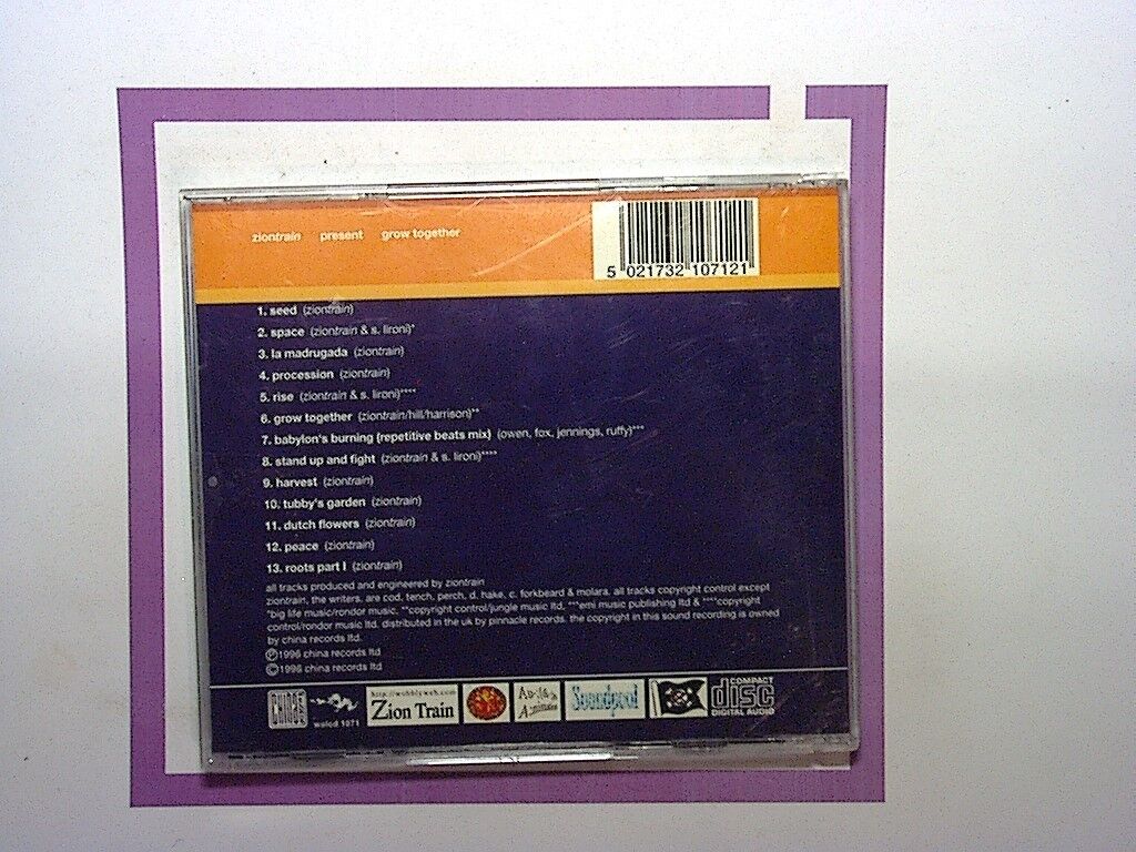 Ziontrain - Grow Together (CD 1996) Mint