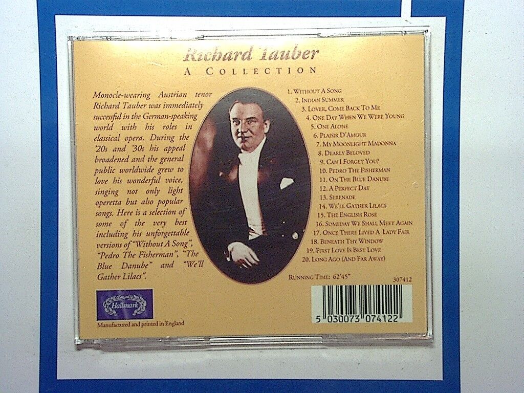 Richard Tauber - A Collection CD Nr Mint