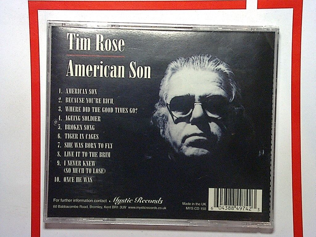 Tim Rose - American Son (2003) CD Mint
