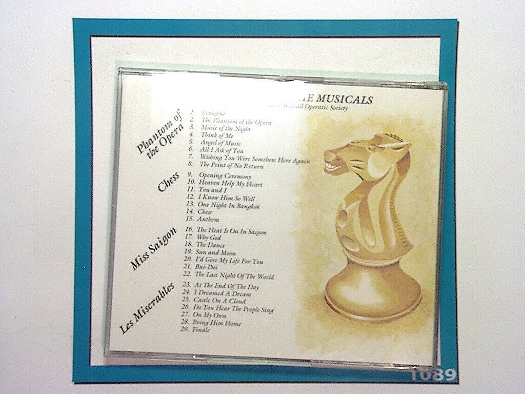 Walsall Operatic Society Phantom Chess Miss Saigon Les Miserables CD Nr Mint