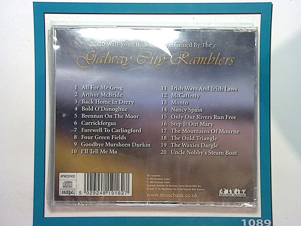 20 Well-loved Irish Songs Perfomed By The Galway City Ramblers CD New & Sealed