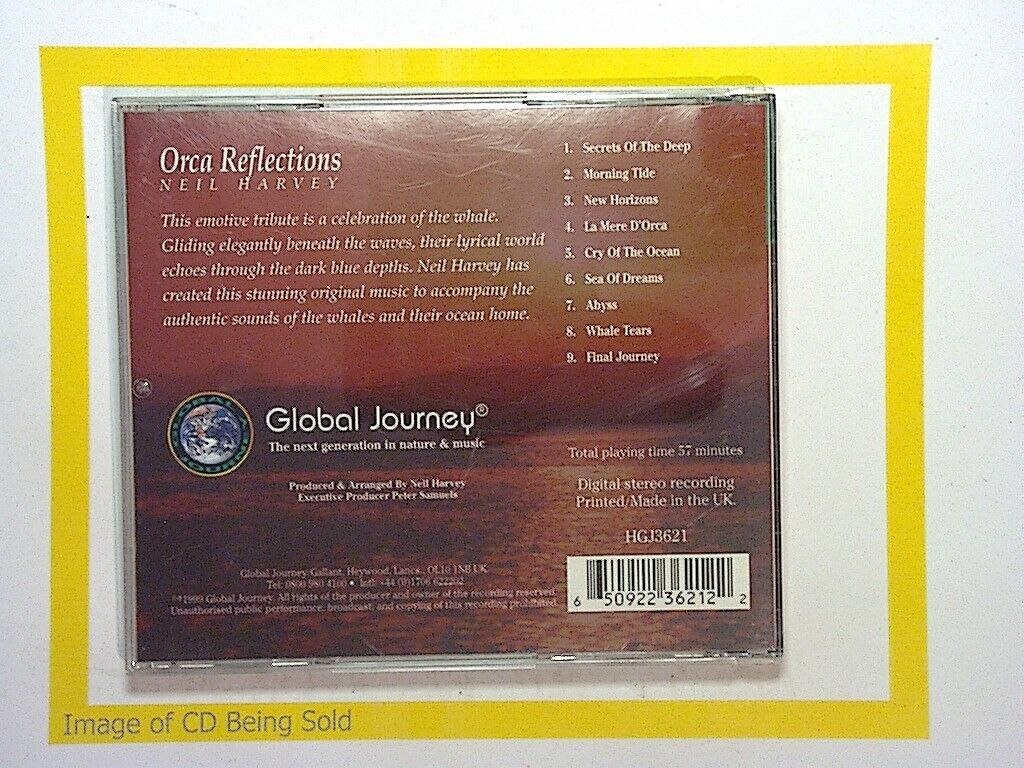 Neil Harvey Orca Reflections CD Mint Global Journey