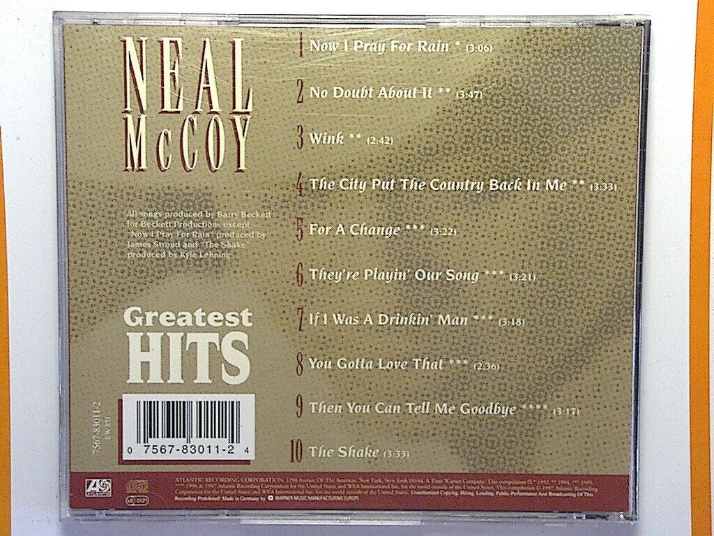 Neal McCoy Greatest Hits CD Mint
