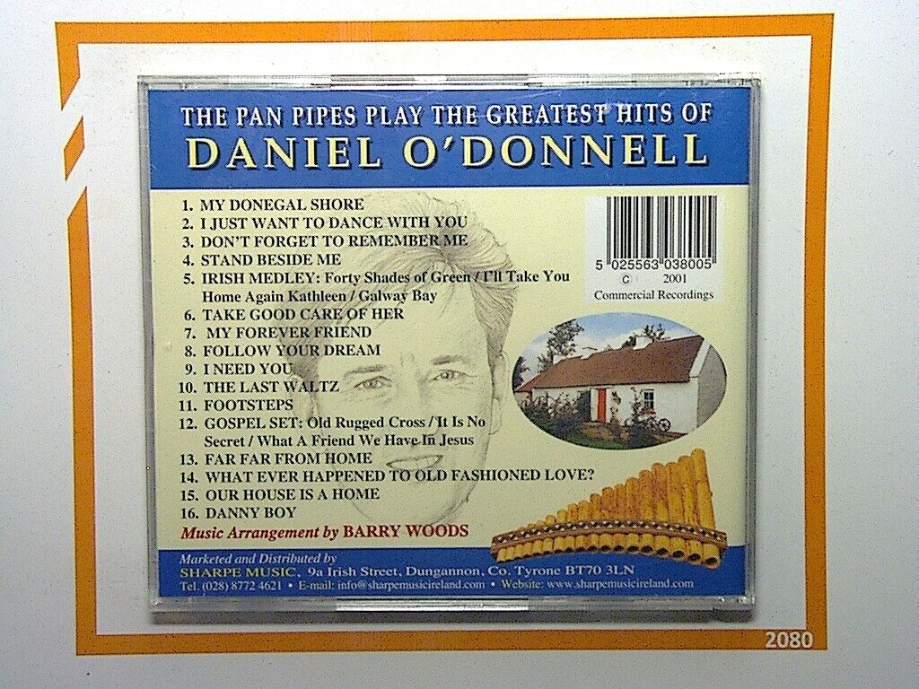 The Pan Pipes Play Greatest Hits of Daniel O'Donnell CD Mint
