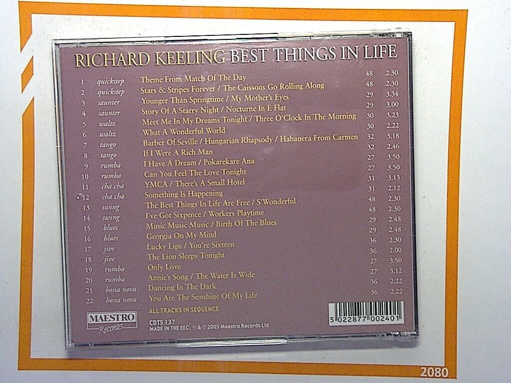 Richard Keeling : Best Things In Life CD Mint