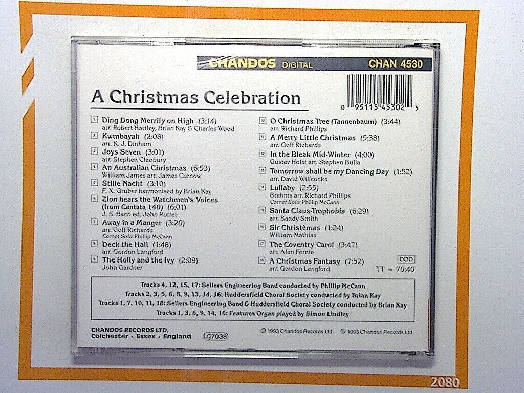 A Christmas Celebration (Huddersfield Choral Society) CD Mint
