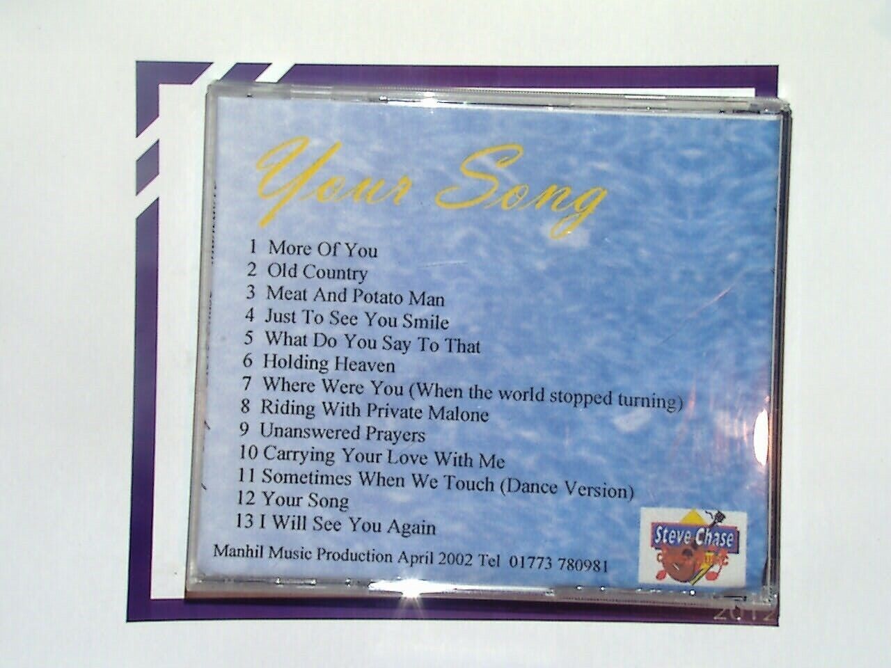 Steve Chase Your Song Cd Mint