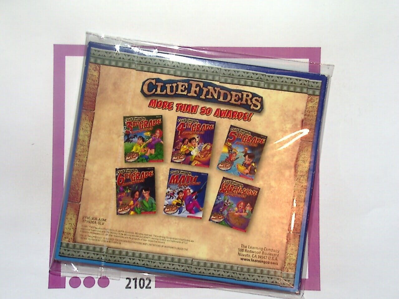 The Learning Company Cluefinders 4th Grade Adventures 2CD-Rom Nr Mint