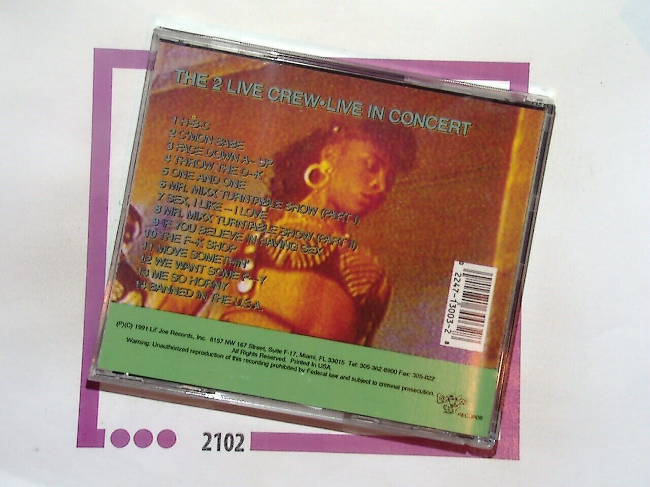 2 Live Crew Live in Action (Explicit) CD Mint