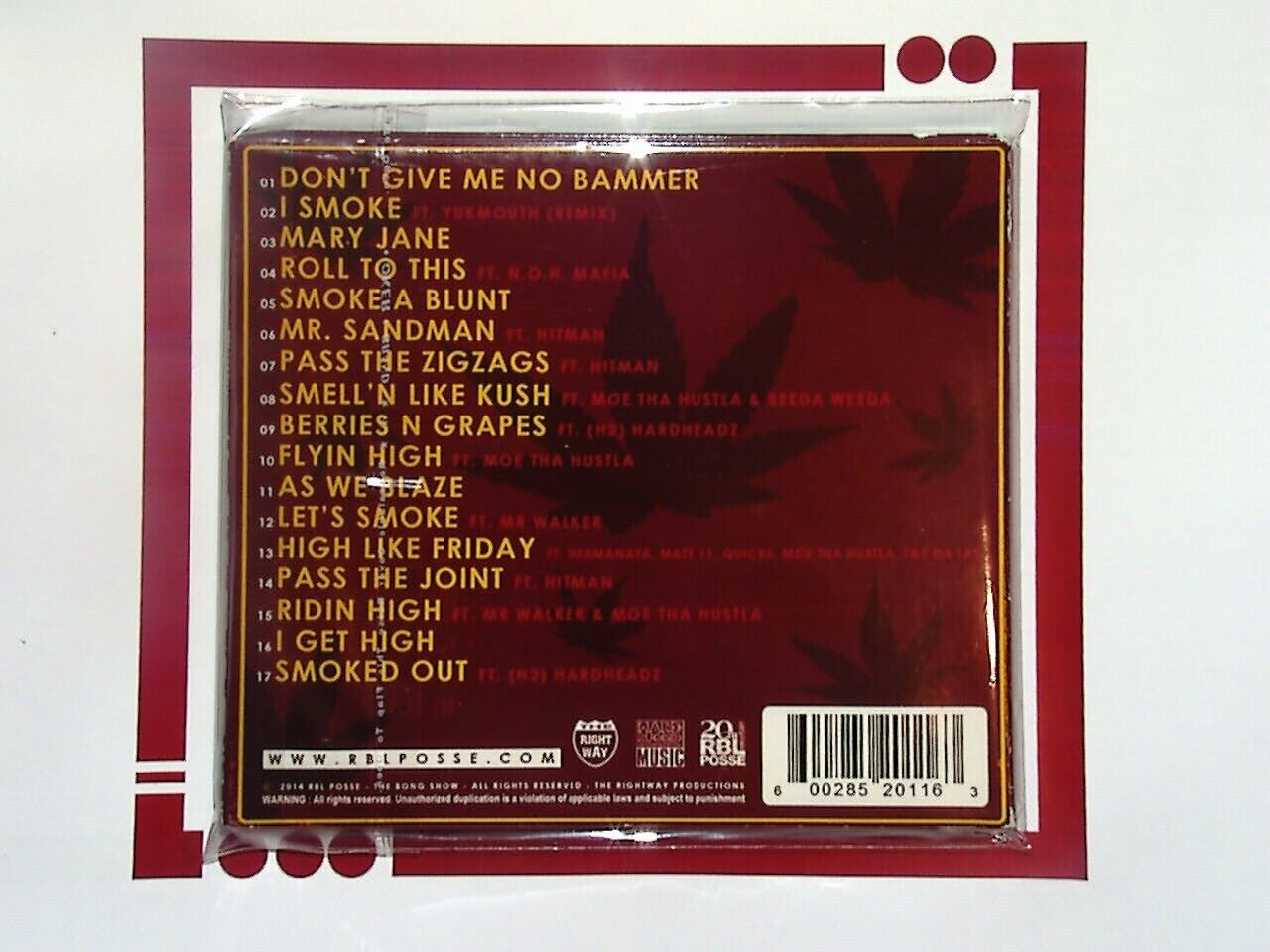 RBL Posse Bong Show Vol 1 CD Mint