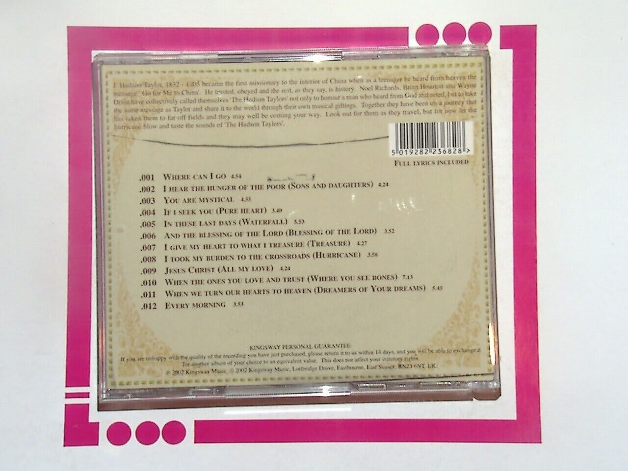 The Hudson Taylors HURRICANE CD Nr Mint