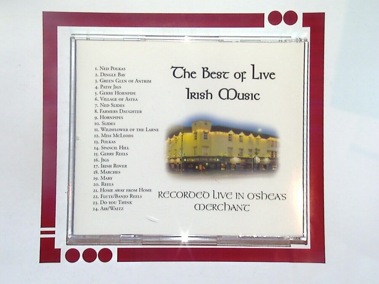 The Best of Live Irish Music Recorded in Oshea's Merchant CD VGC