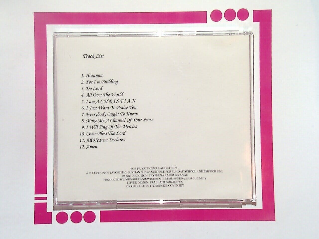 Sheerah, Ketchurah & Jerusha All Heaven Declares CD VGC