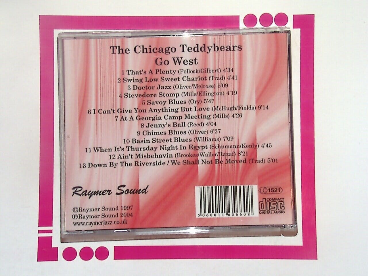 The Chicago Teddy Bears Go West CD VGC