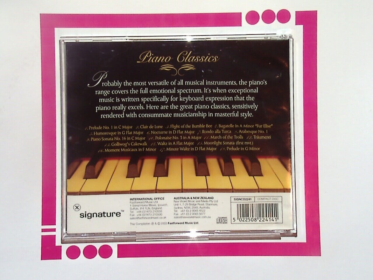various - Piano Classics CD VGC