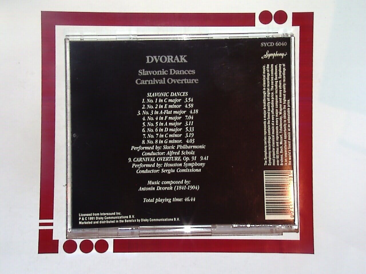 Slovic Philharmonic Alfred Scholz Dvorak Slavonic Dances et al CD Nr Mint