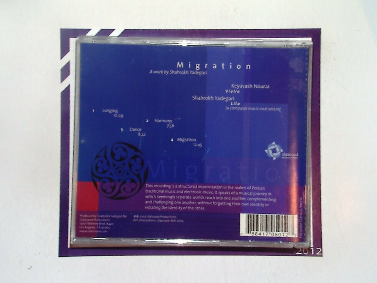 Shahrokh Yadegari Keyavash Nourai Migration CD Mint