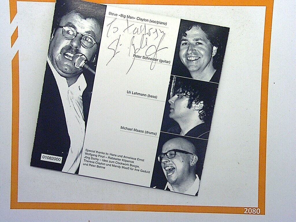 Steve 'Big Man' Clayton & The Boogie Circus You know what I mean? CD Mint Signed