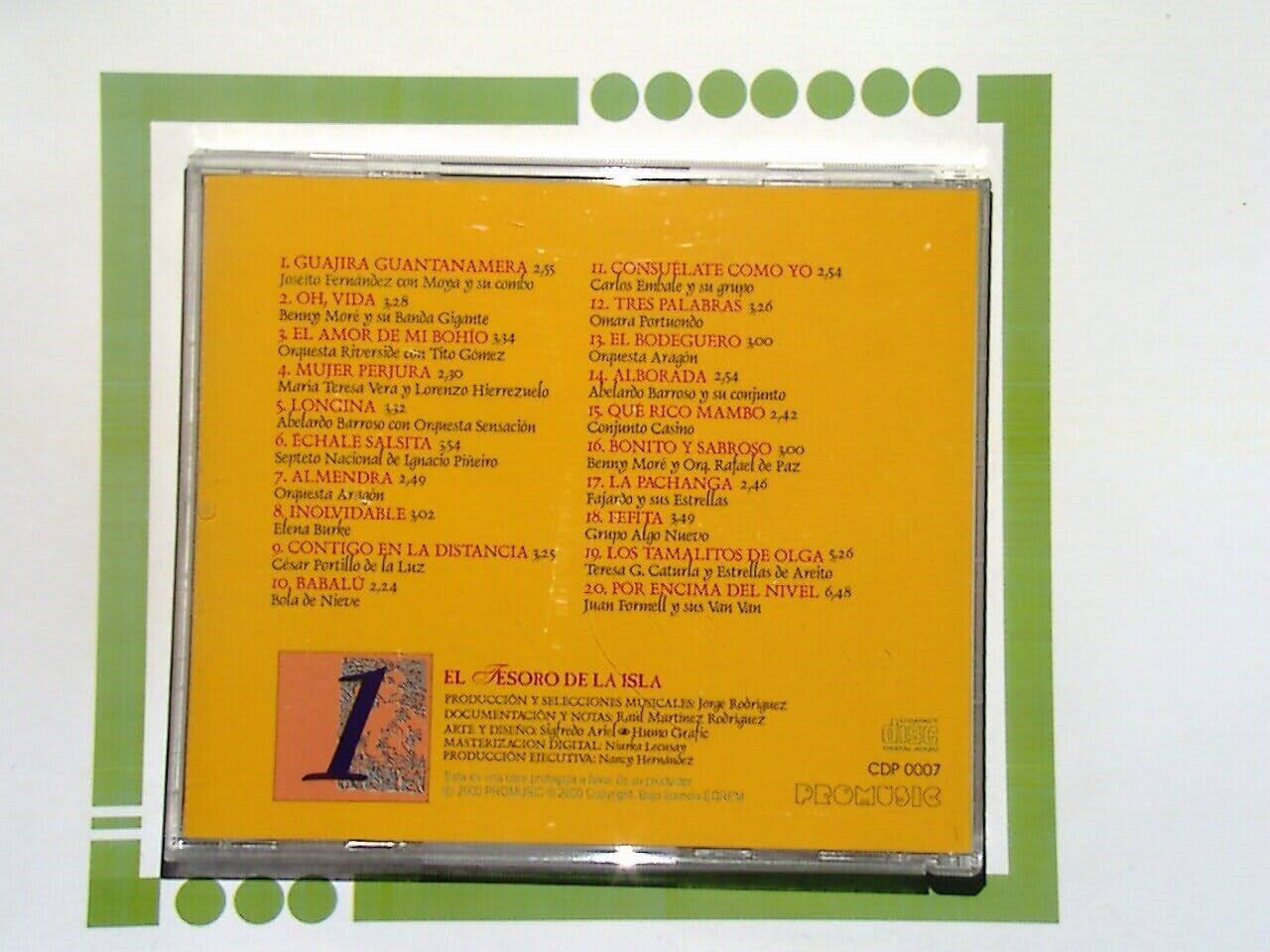 Un Siglo De gran Musica Cubana El Tesoro De La Isla Volume 1 CD Mint