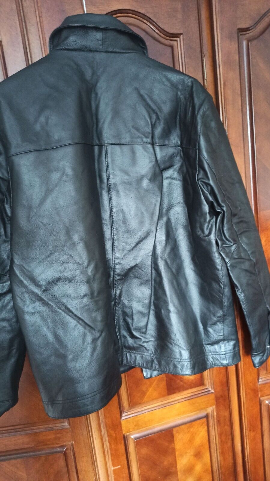 Vintage Men's George Soft Real Leather zipped Jacket Large Ex Condition
