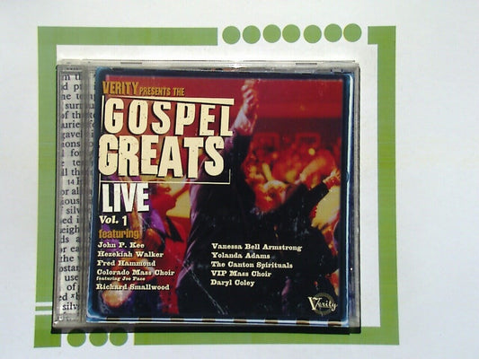 Verity Presents the	Gospel Greats Live Vol. 1 CD Mint