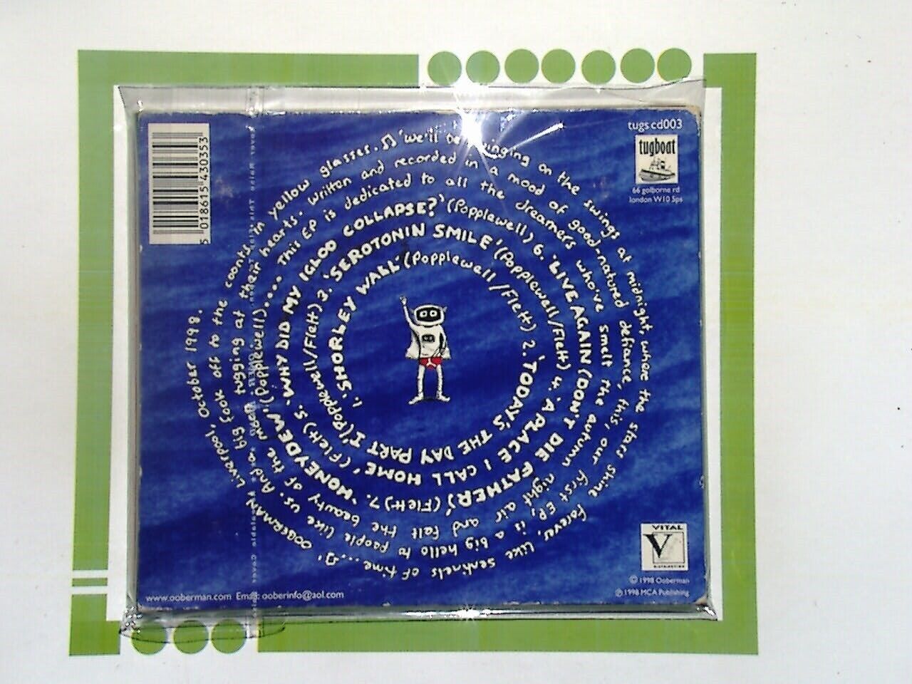 Ooberman Shorley Wall (Original EP) CD VGC