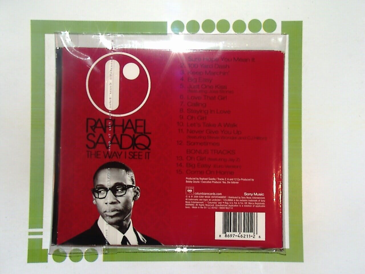 Raphael Saadiq The Way I See It CD Nr Mint
