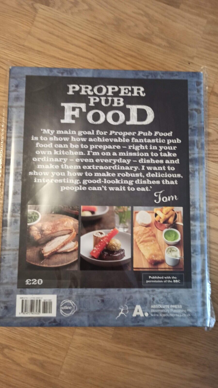 Tom Kerridge's Proper Pub Food: 0ver 130 pub recipes Hardcover NEW