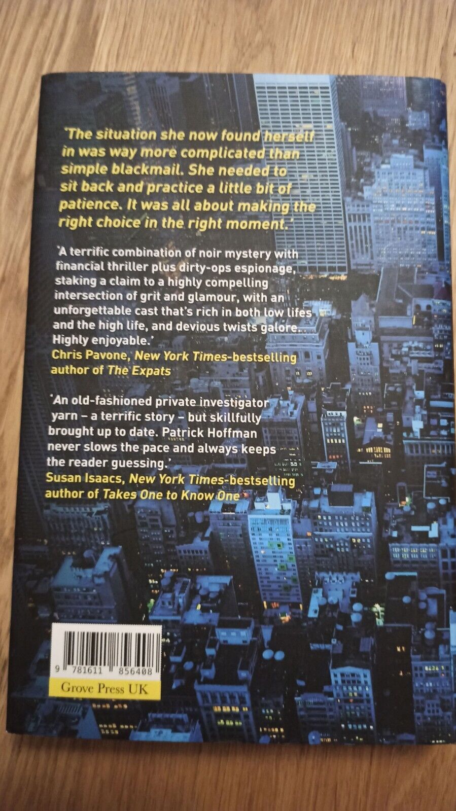 Patrick Hoffman Clean Hands Hardcover New