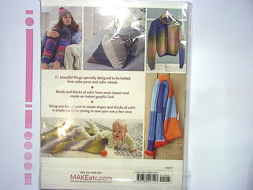 Nicki Trench - Color Block Knits: 35 self-striping designs knitted... PB New
