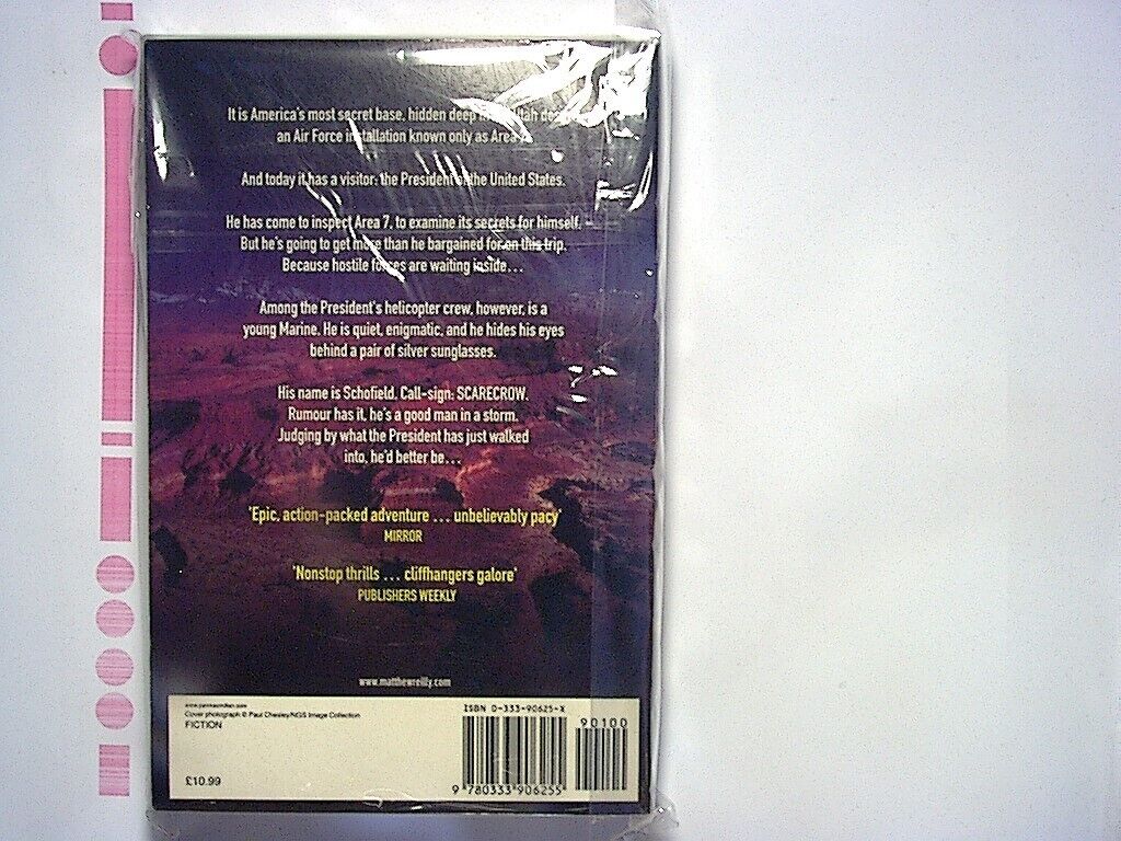 Matthew Reilly - Area 7 (The Scarecrow Series Book 2) Paperback New