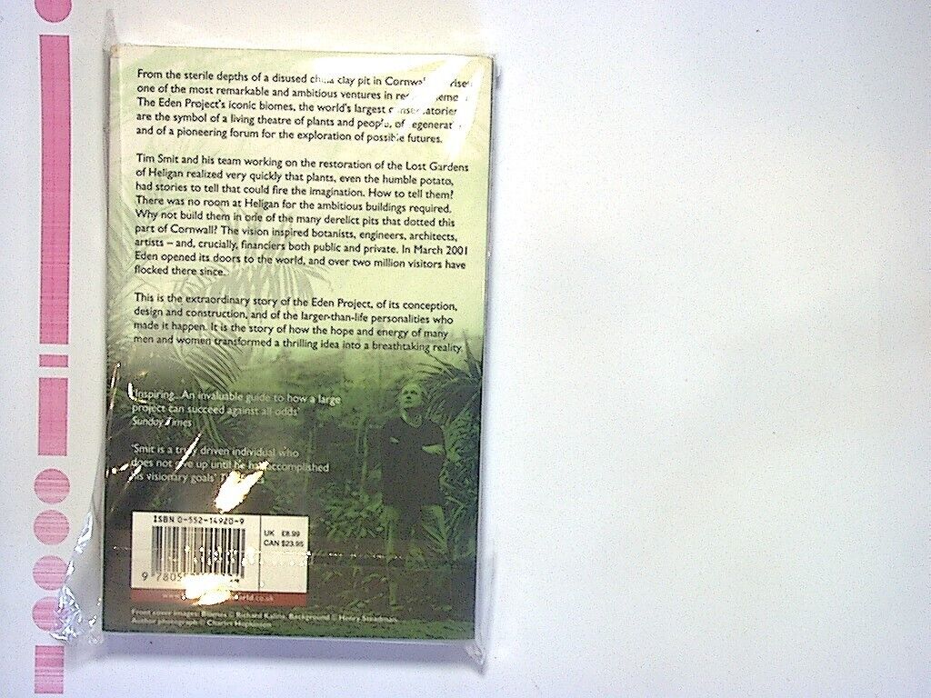 Tim Smit - Eden (the Story Of The Eden Project) Paperback NEW