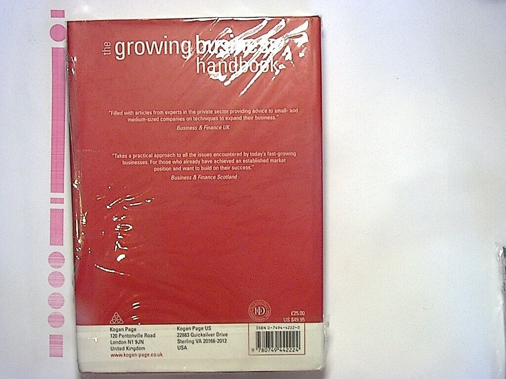 Adam Jolly - The Growing Business Handbook Hardcover New