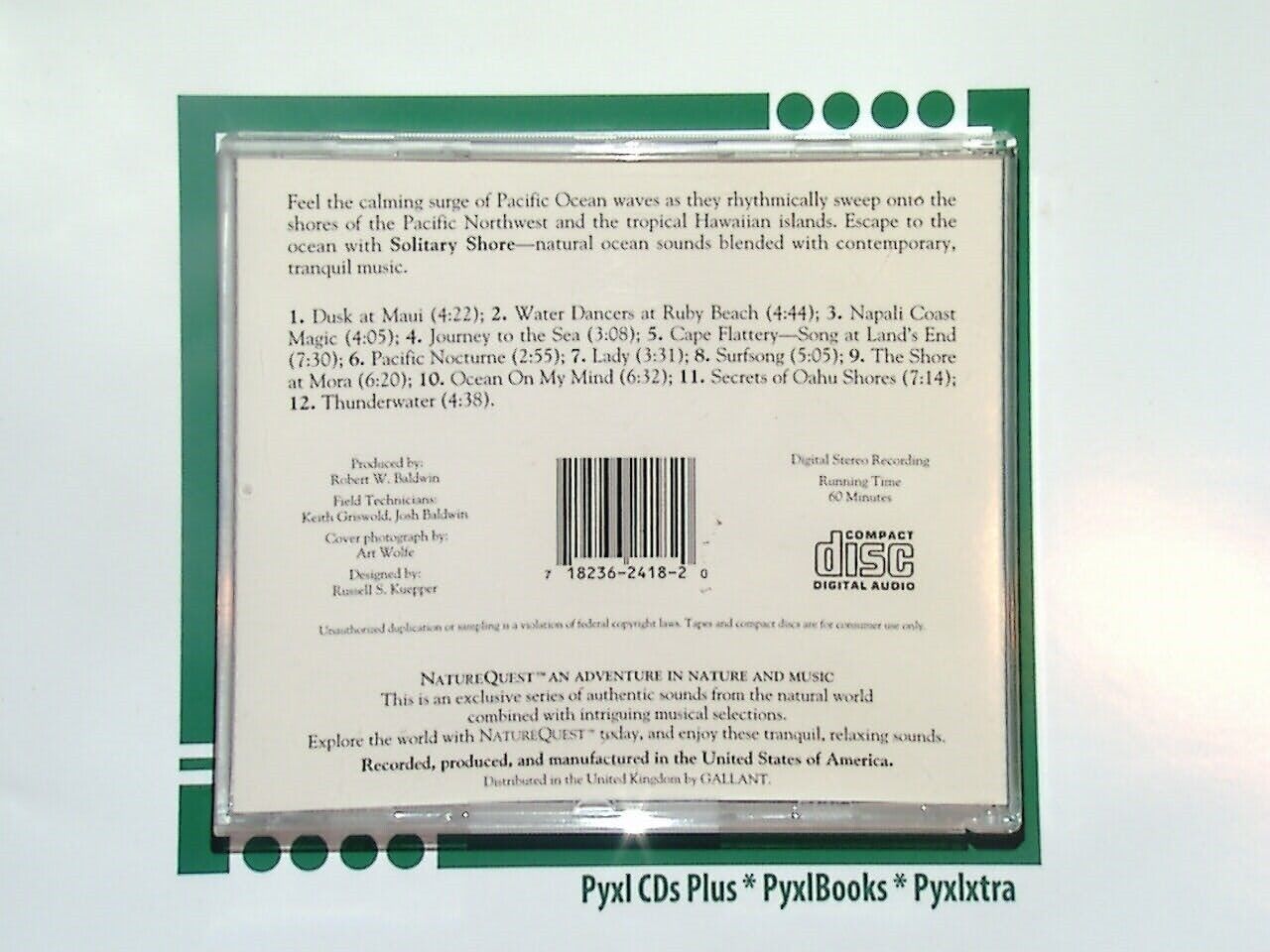 Nature Quest - Solitary Shore CD Mint