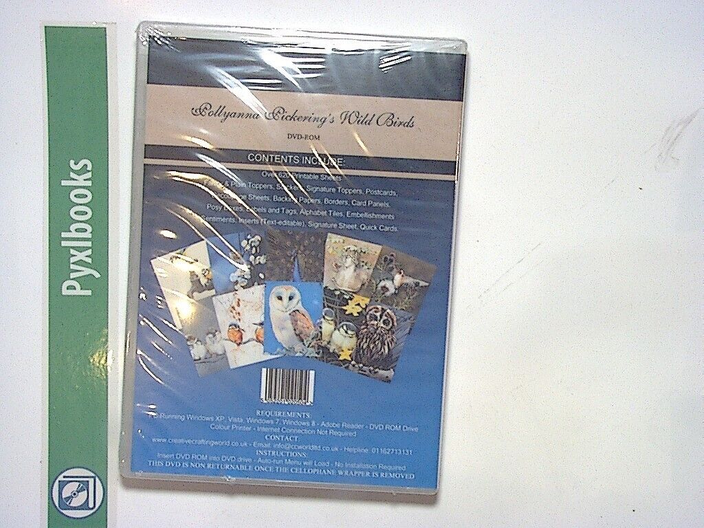 Pollyanna Pickering - Wild Birds Crafting DVD-Rom New & Factory Sealed