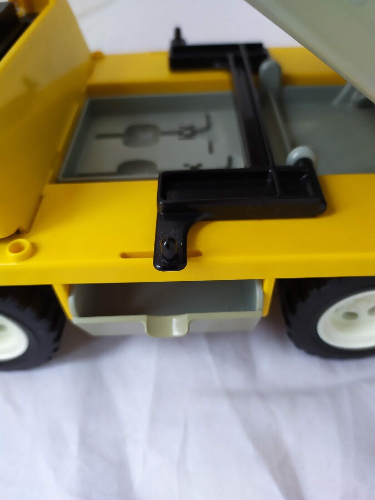 1978 Playmobil City Service Rubbish Garbage Truck with driver & Bin Exc Free P&P