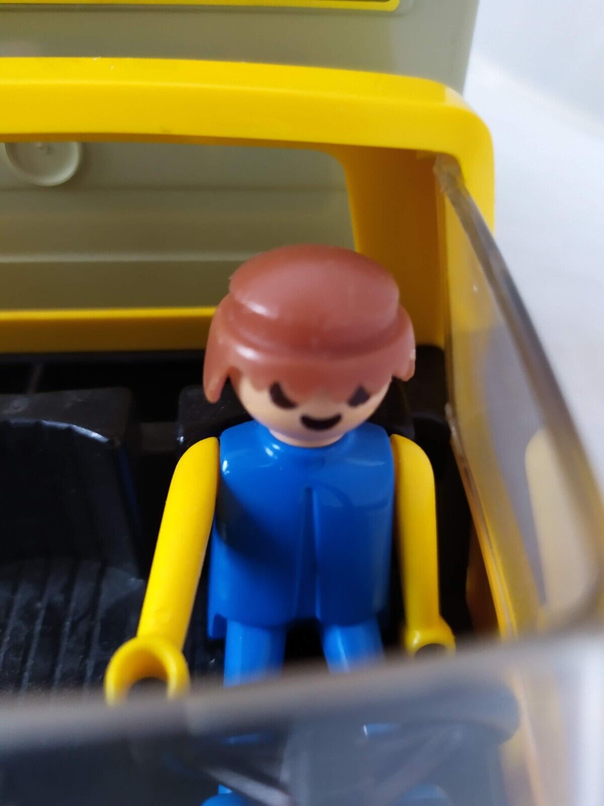 1978 Playmobil City Service Rubbish Garbage Truck with driver & Bin Exc Free P&P