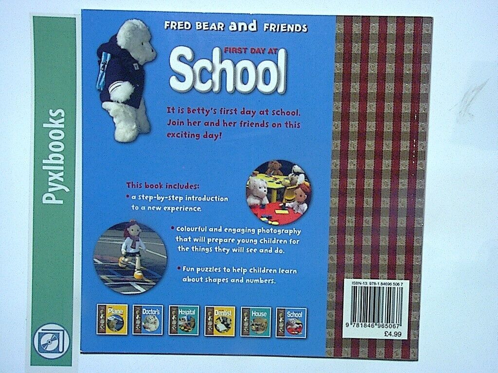 4 x Fred Bear & Friends Book Bundle - New House, Doctors, School & Dentist