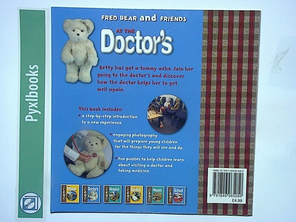 4 x Fred Bear & Friends Book Bundle - New House, Doctors, School & Dentist
