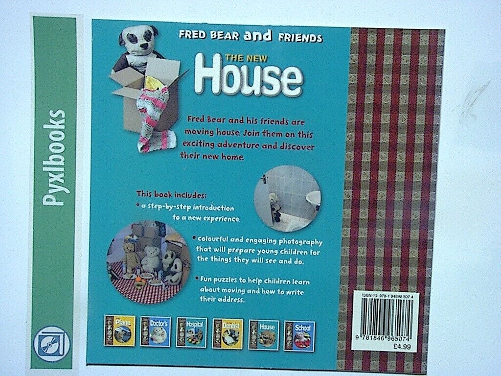 4 x Fred Bear & Friends Book Bundle - New House, Doctors, School & Dentist