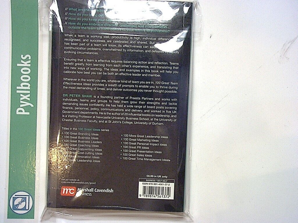 Peter Shaw - 100 Great Team Effectiveness Ideas PB New