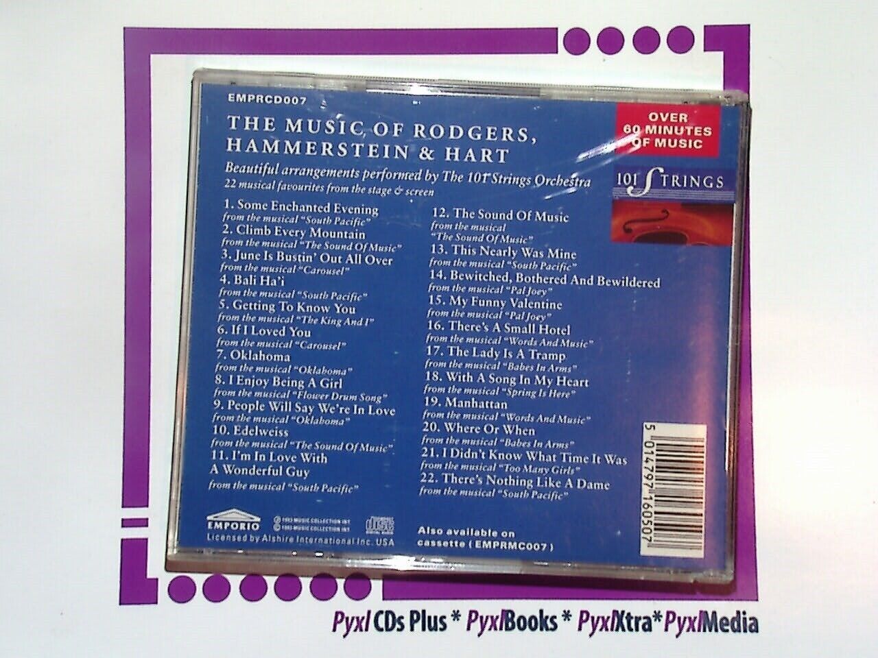 101 Strings - Music of Rodgers Hammerstein CD Nr Mint