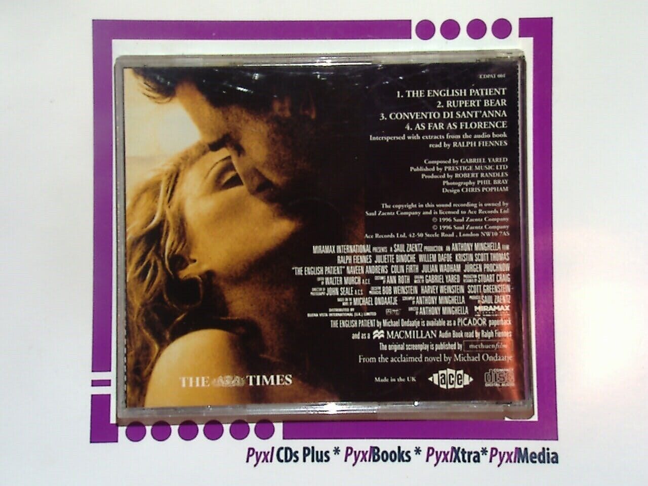 The English Patient Extracts From The Original Soundtrack (Times CD) Mint