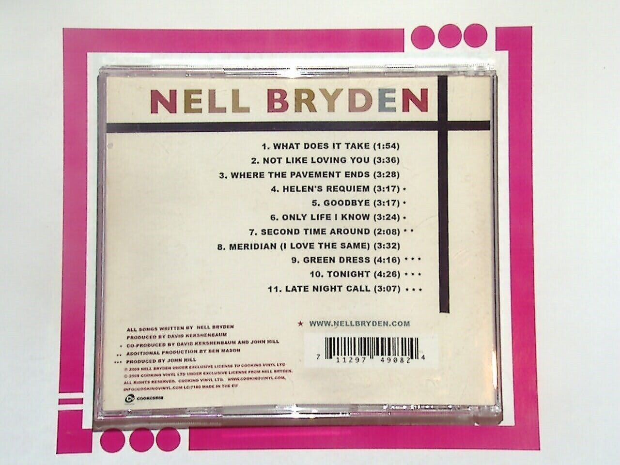 Nell Bryden What Does It Take? CD VGC