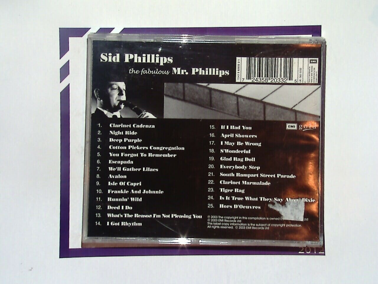 Sid Phillips The Fabulous Mr. Phillips CD