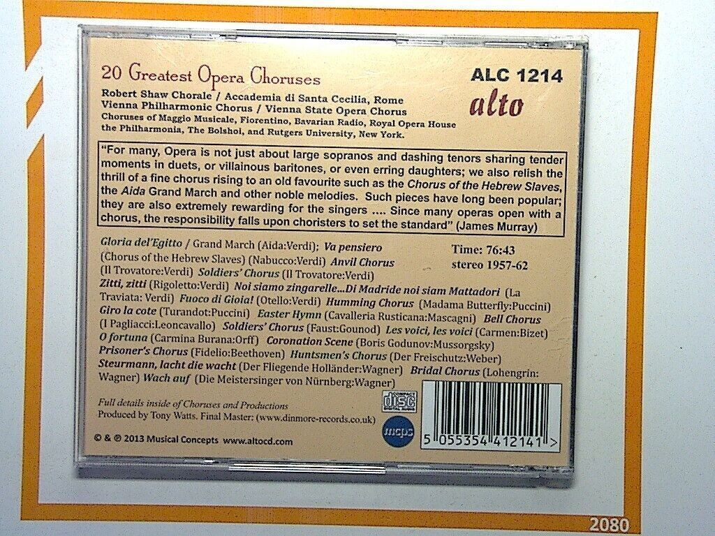 Robert Shaw Chorale Chorus Of The Hebrew Slaves CD Mint