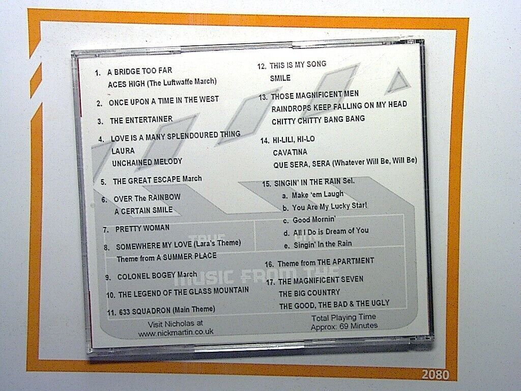 Nicholas Martin Music From The Movies CD
