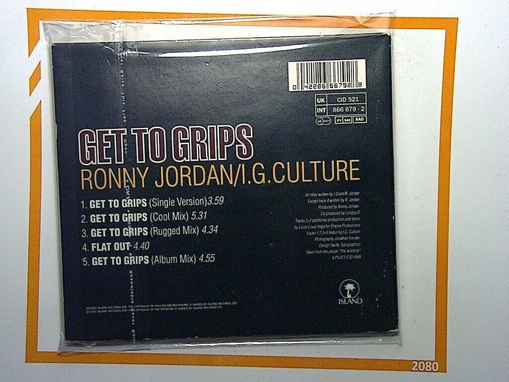 Ronny Jordan - Get To Grips CD Mint