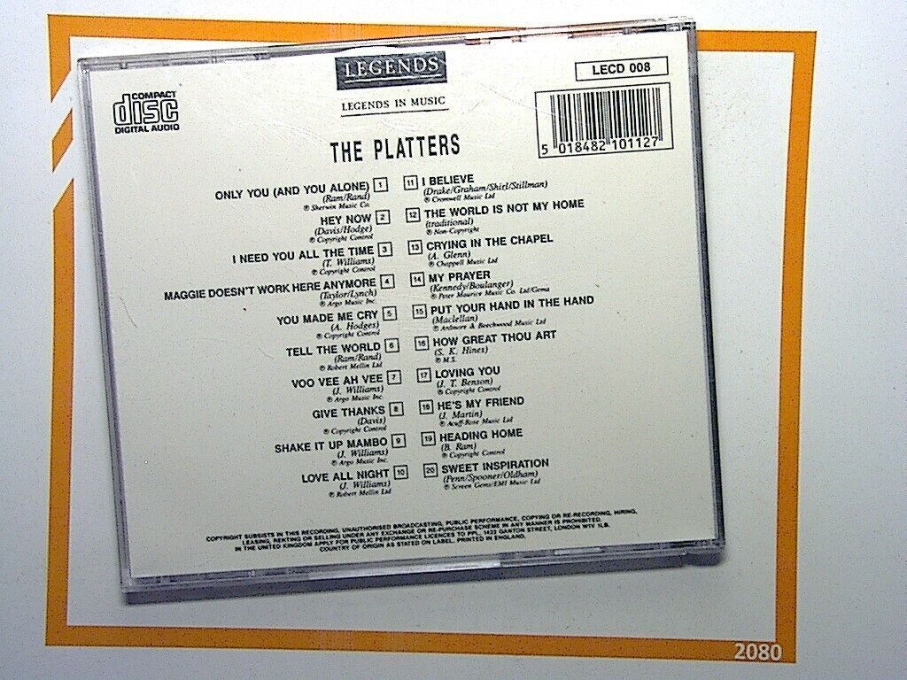 The Platters: Legends in Music CD Mint